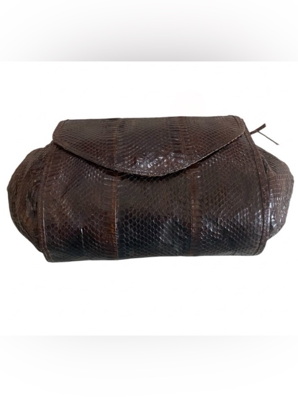 Vintage Adriana Ferrari genuine snakeskin clutch/shoulder bag